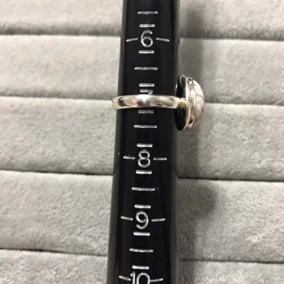 New Sterling Silver Purple Teardrop Morado Violet Flame Opal Ring Sz 7 Crystal - Picture 5 of 16